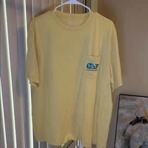 Vineyard Vines Men's Light Yellow Short Sleeve Tee